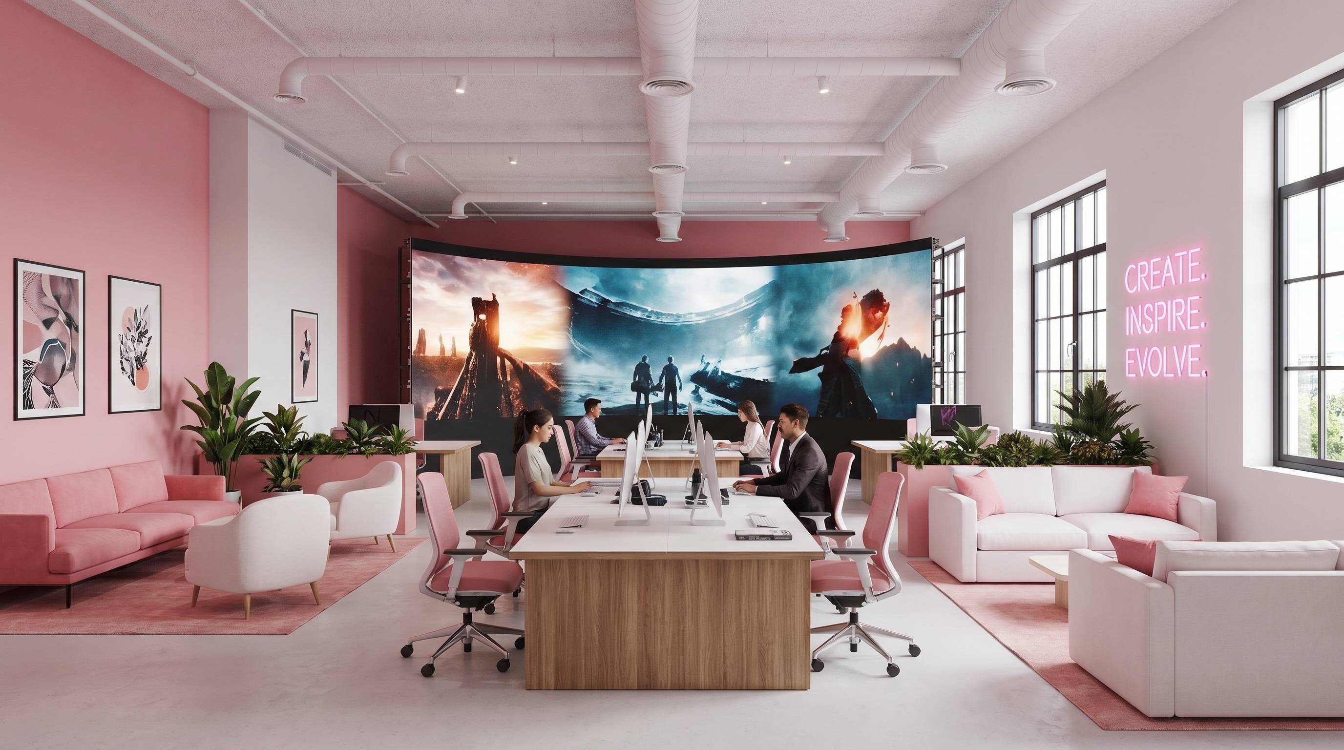 黑料网影视传媒公司办公环境